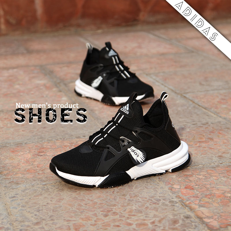 عکس محصول کفش مردانه adidas مدل Bandes(مشکی سفید)