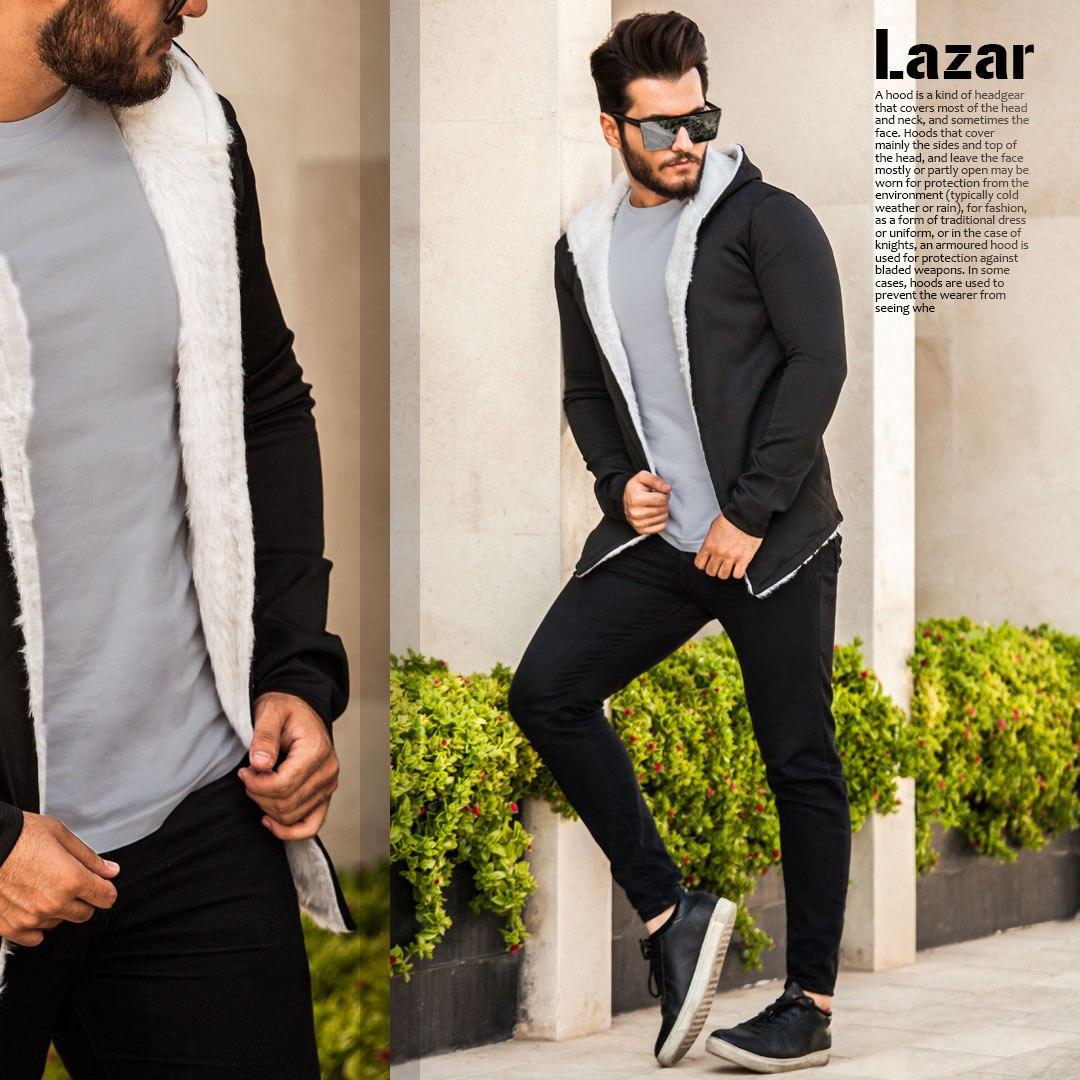 هودی خزدار مردانه مدل Lazar