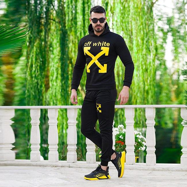 ست سویشرت وشلوار Off White black