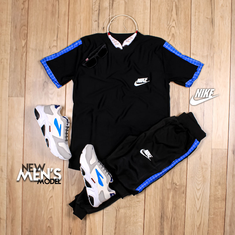 ست تیشرت شلوار Nike مدل Fennec (آبی)