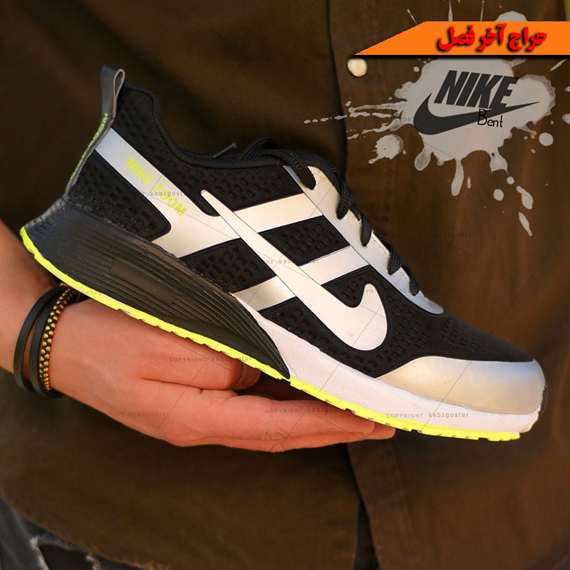 کفش مردانه Nikeمدل Bent (مشکی طوسی)