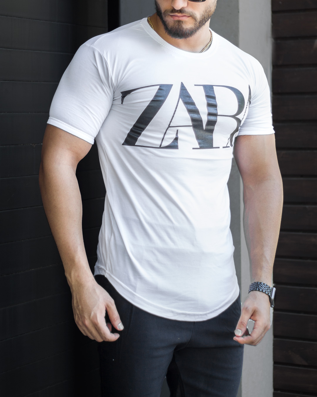 تیشرت مردانه مدل ZARA (سفید)